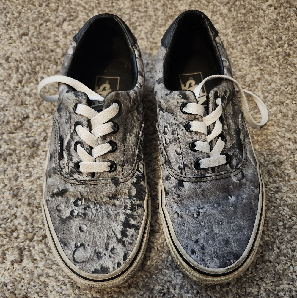 Gray Moon Print Vans